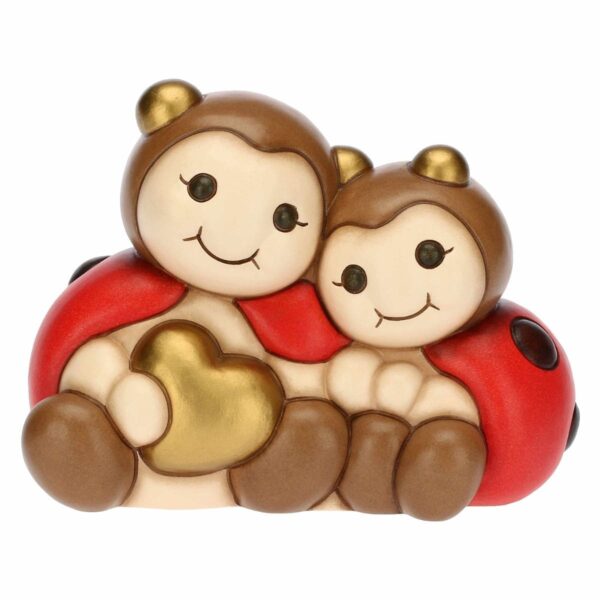 Coppia coccinelle con cuore