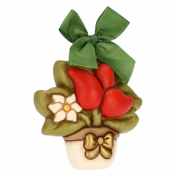 Formella con peperoncini in ceramica, piccola - immagine 3