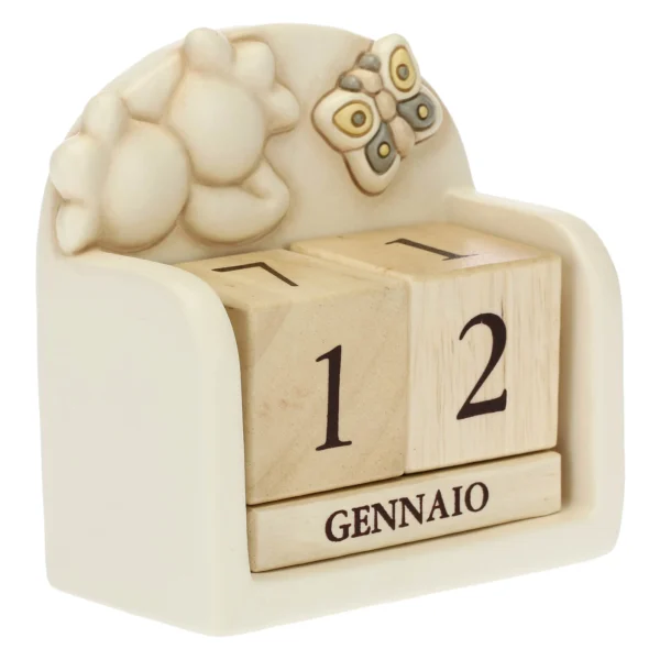 Calendario perpetuo da tavolo in ceramica Elegance - immagine 2