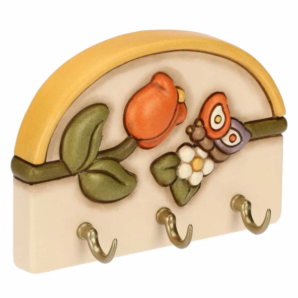Appendichiavi con 3 ganci in ceramica Country - immagine 3