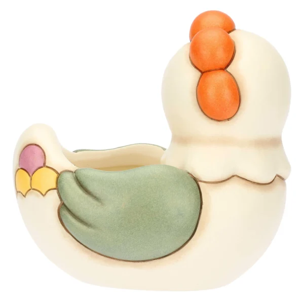 Centrotavola con gallina Ester in ceramica Sorprese di Pasqua - immagine 3