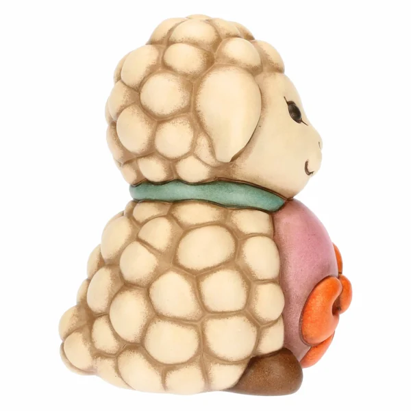 Agnellino Nelly con uovo in ceramica Sorprese di Pasqua, medio - immagine 4