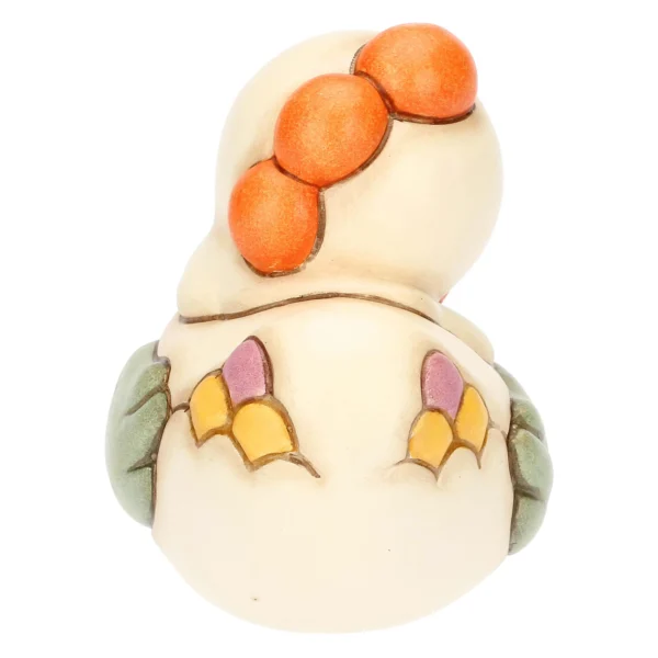 Gallina Ester con fiore in ceramica Sorprese di Pasqua, piccola - immagine 2
