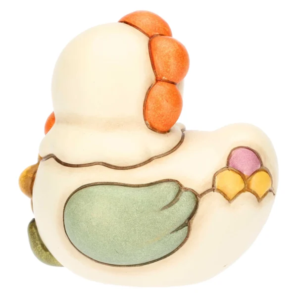 Gallina Ester con fiore in ceramica Sorprese di Pasqua, piccola - immagine 4