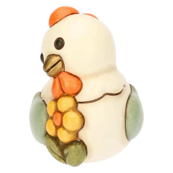 Gallina Ester con fiore in ceramica Sorprese di Pasqua, piccola - immagine 5