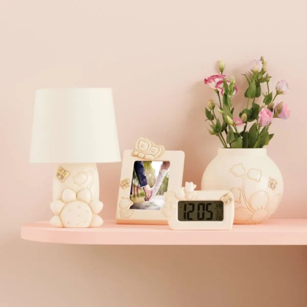 Lampada da tavolo Elegance con girasole, campanella e farfalla medio - immagine 5