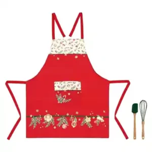 Set grembiule, frusta e leccapentola Sorprese di Natale