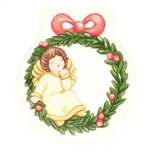 Piatto a forma di ghirlanda Sorprese di Natale