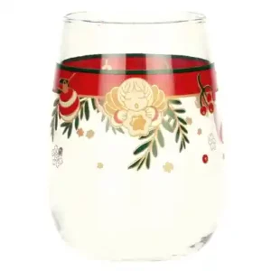Set 6 bicchieri acqua in vetro Sorprese di Natale