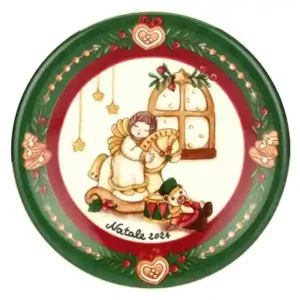 Piattino Dessert Limited Edition 2024 in porcellana Sorprese di Natale