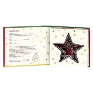Set 8 formine biscotti a forma di stella Sorprese di Natale