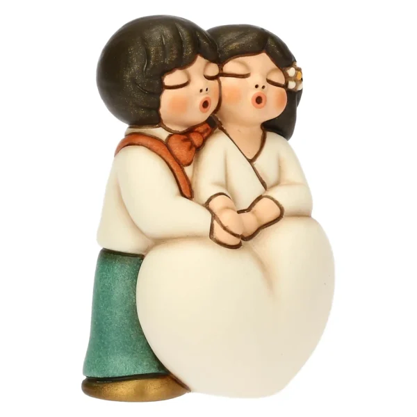 Sposini in ceramica con cuore, piccoli - immagine 5