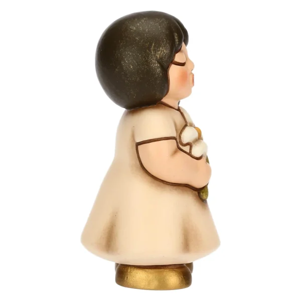 Bimba in ceramica con giglio - immagine 3
