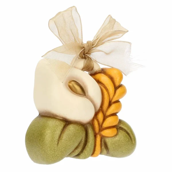 Mini formella in ceramica calla e spiga - immagine 3