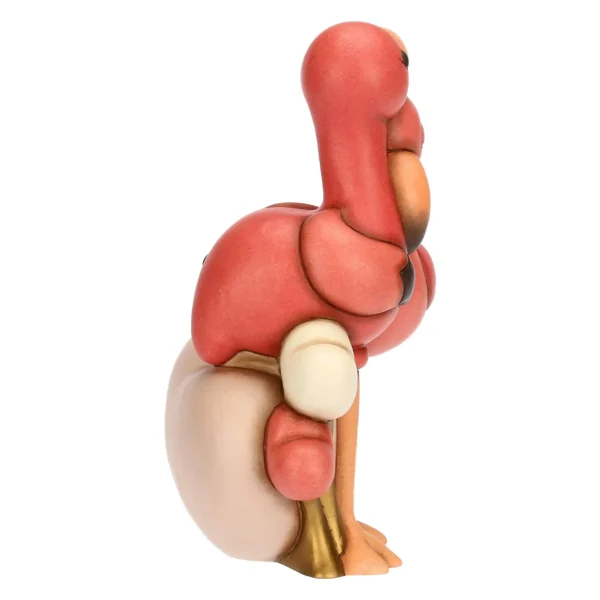 Coppia fenicotteri in ceramica con cuori, maxi - immagine 4
