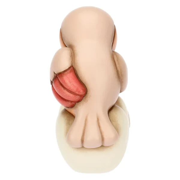 Coppia ciuffolotti in ceramica con cuore, medi - immagine 5
