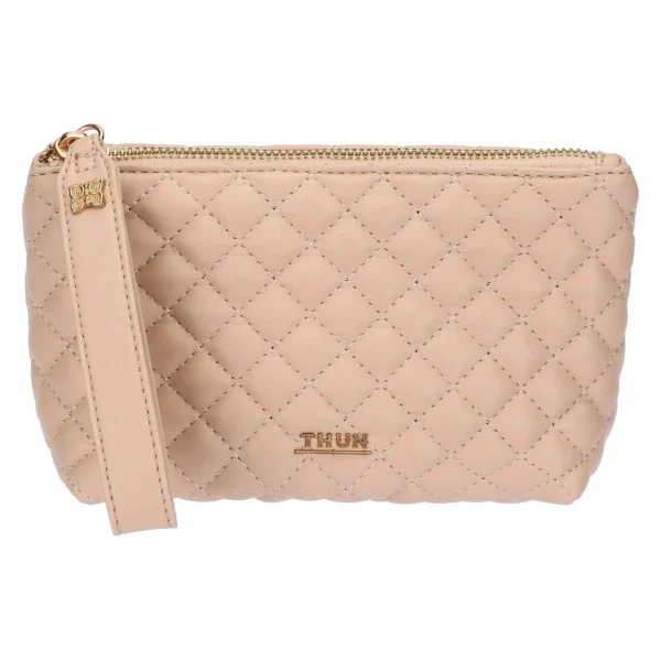 Pochette in ecopelle trapuntata, rosa