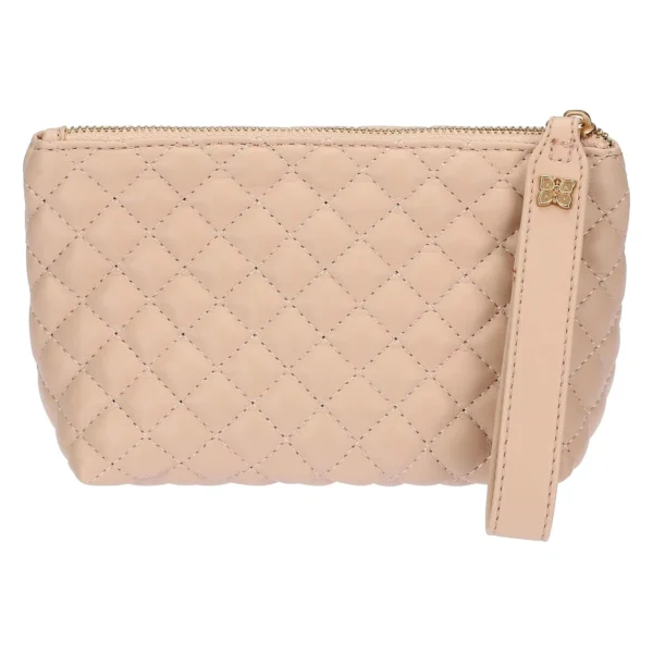 Pochette in ecopelle trapuntata, rosa - immagine 2