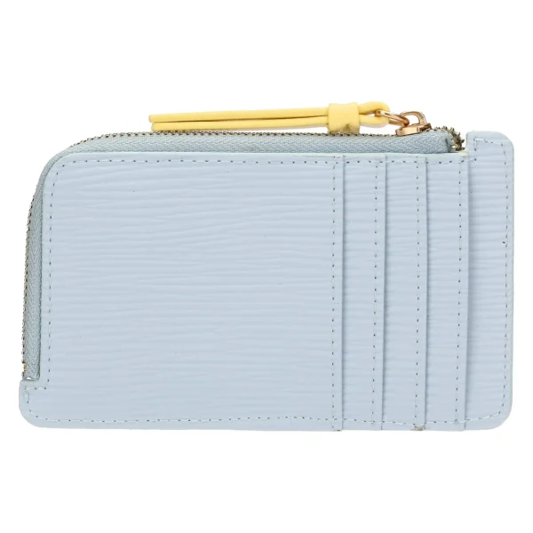 Porta carte in ecopelle medio, bicolor - immagine 2