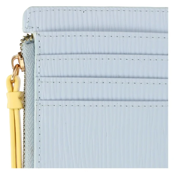 Porta carte in ecopelle medio, bicolor - immagine 4