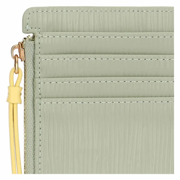 Porta carte in ecopelle, bicolor - immagine 4