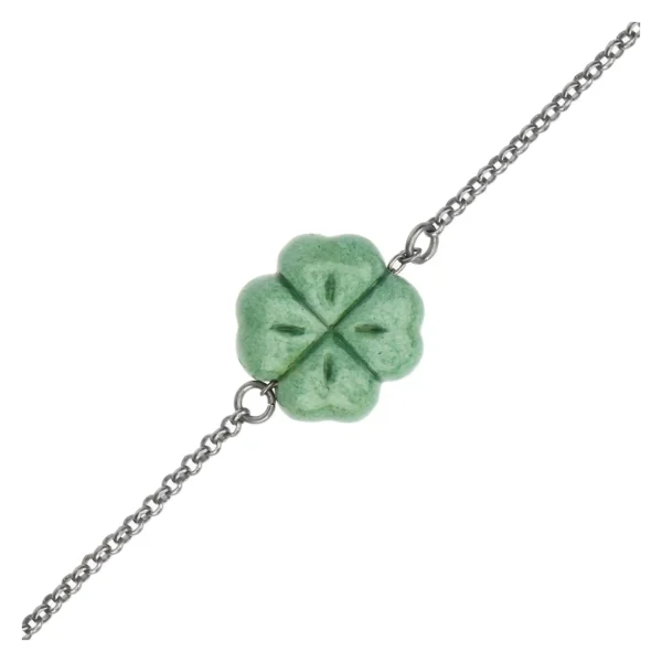 Bracciale con quadrifoglio - immagine 2