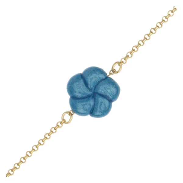 Bracciale con fiore - immagine 2