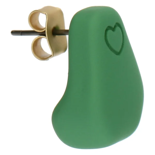 Orecchini pin in resina cuore piccolo - immagine 3