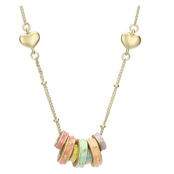 Collana con anellini smaltati - immagine 2