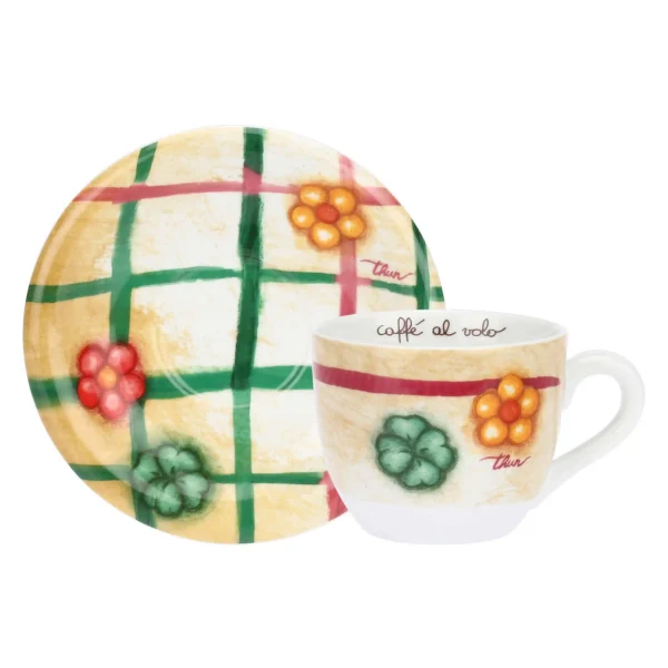 Conf 2 tazze colazione in porcellana Codette - immagine 2