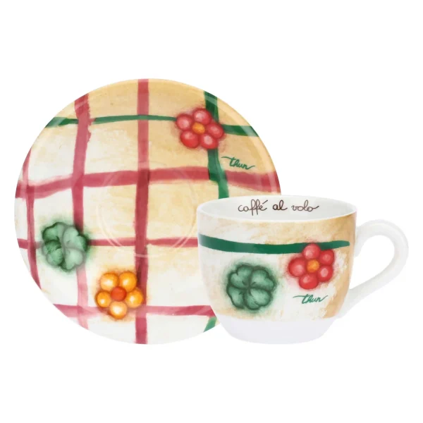 Conf 2 tazze colazione in porcellana Codette - immagine 3