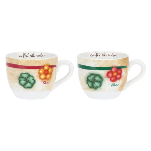 Conf 2 tazze colazione in porcellana Codette - immagine 4